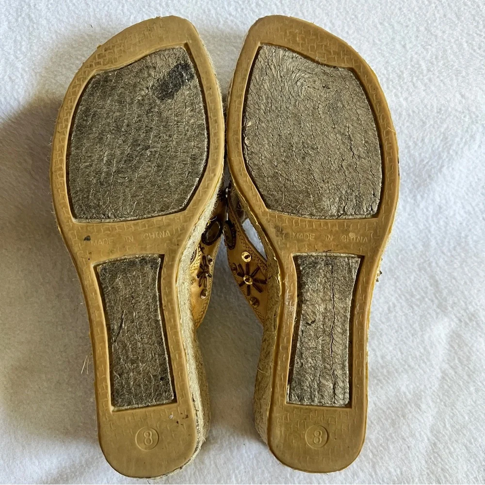 Vintage Montego Bay Club Beaded Espadrille Wedges - Picture 11 of 13